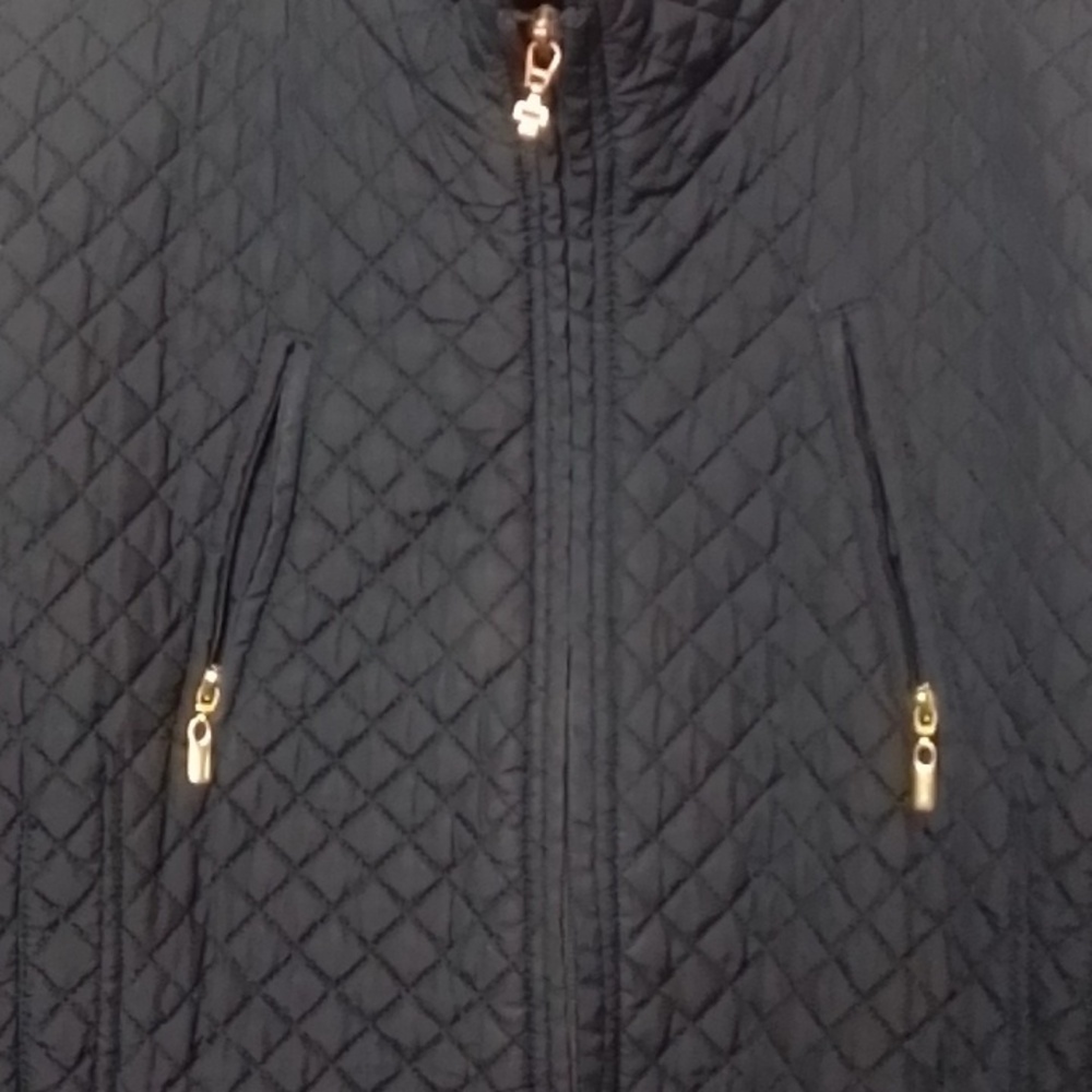 Gallery Quilted Jacket Black Medium - image 6